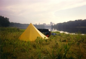 campsite above Hartford, CT